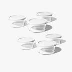 Glass Food Storage Containers 12-Piece (6+6) | White
