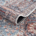 Blue Burgundy Holi-2302 Washable Area Rug