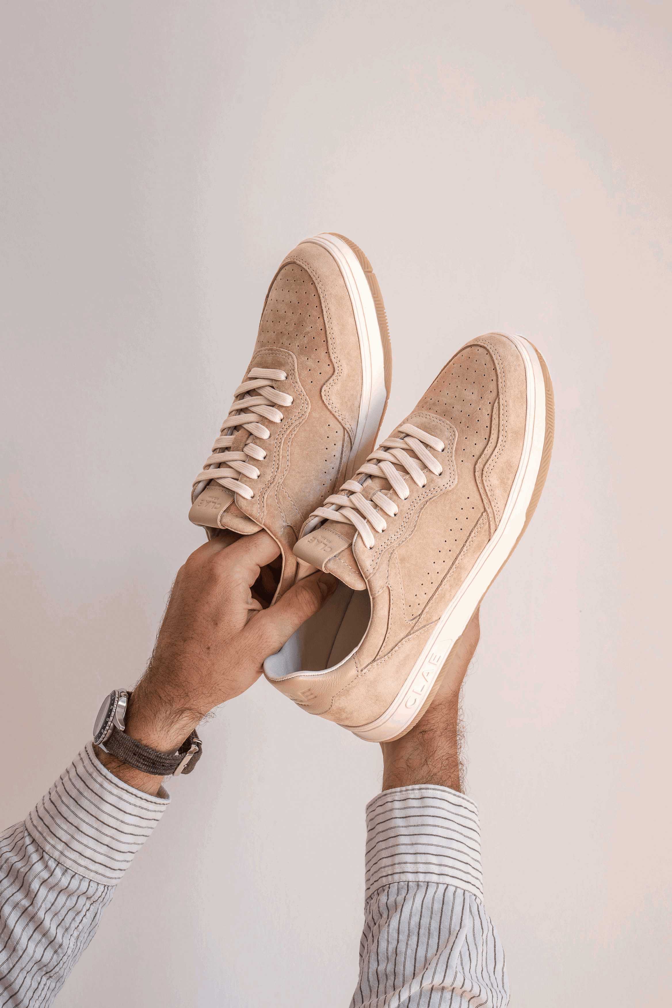 Haywood Casual Sneaker in Safari Suede by CLAE