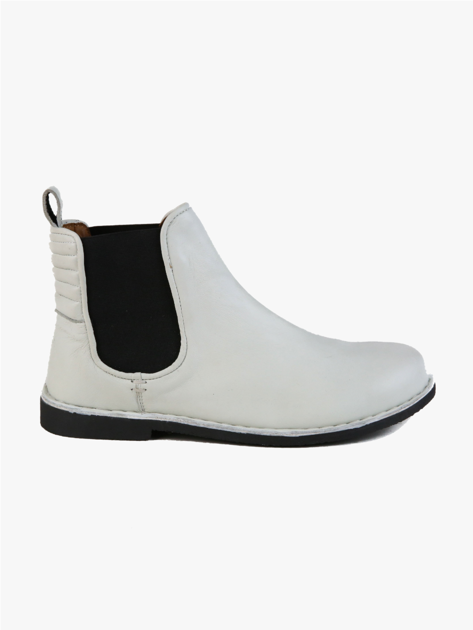 The Gamble Leather Boot White