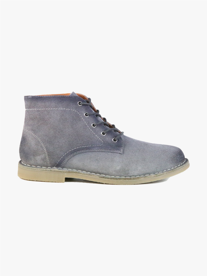 The Grover Men's Boot in Burnished Grey Suede