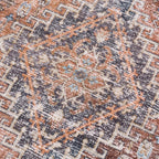 Blue Burgundy Holi-2302 Washable Area Rug