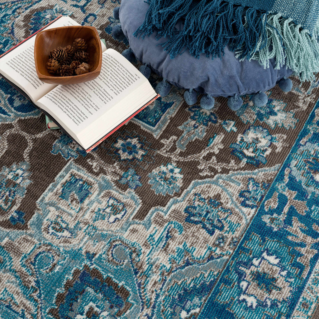Mardin Turquoise Area Rug