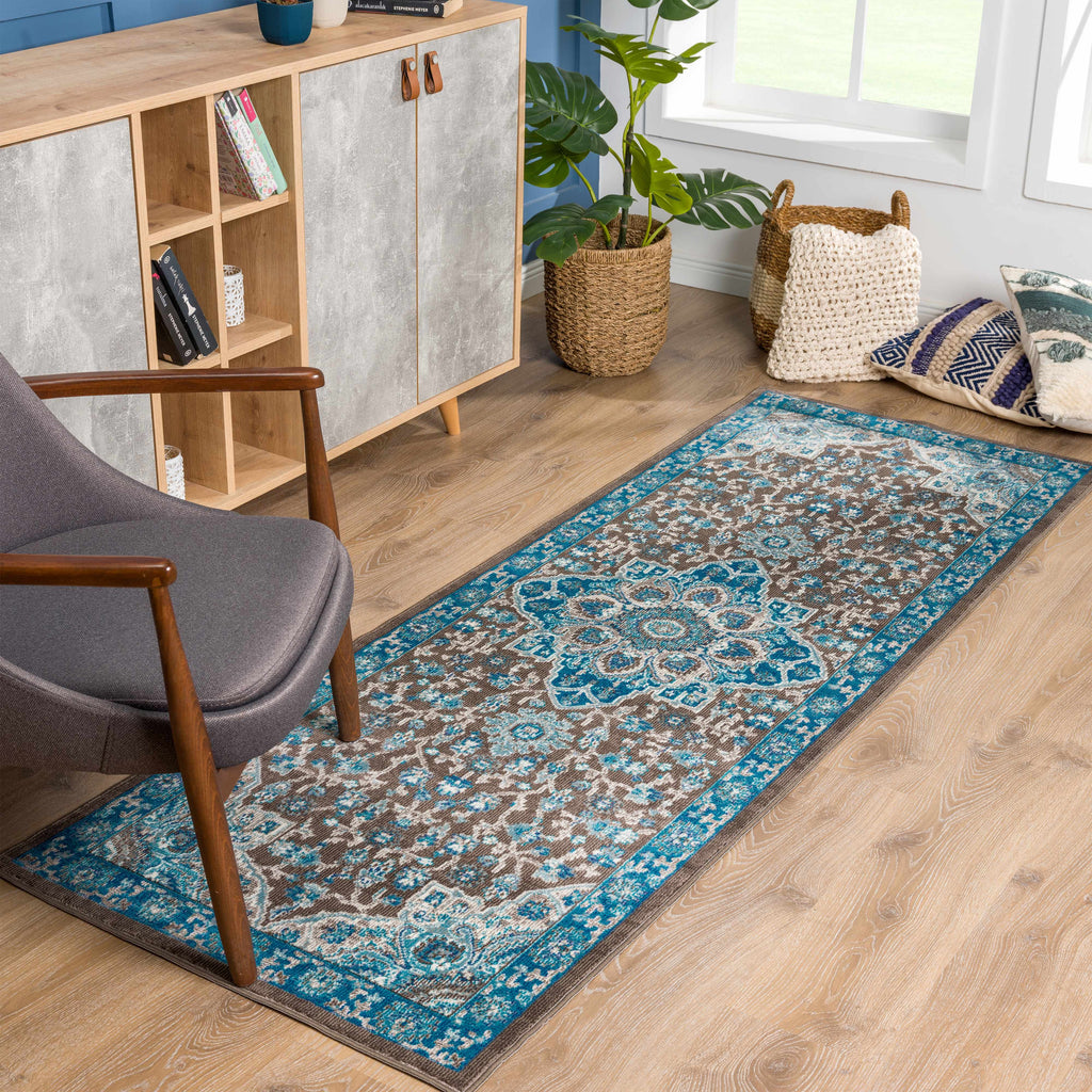 Mardin Turquoise Area Rug