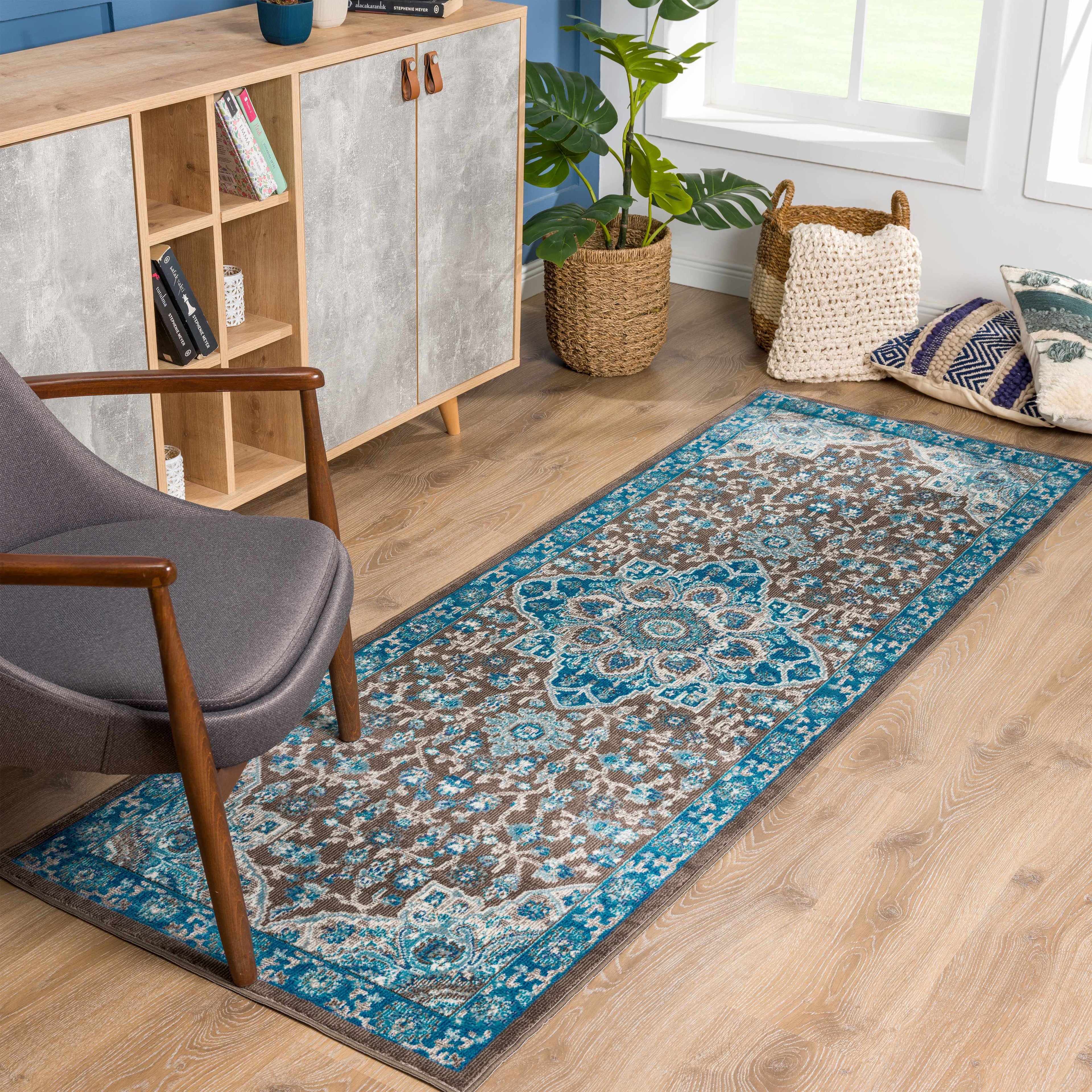 Mardin Turquoise Area Rug