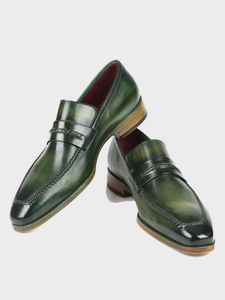 Paul Parkman Men's Loafer Shoes Green