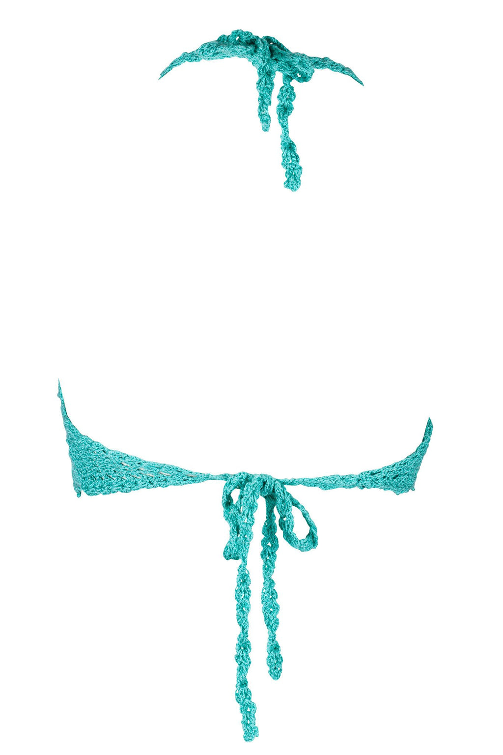 La Amatista Ecru Hand-Crocheted Bikini Top