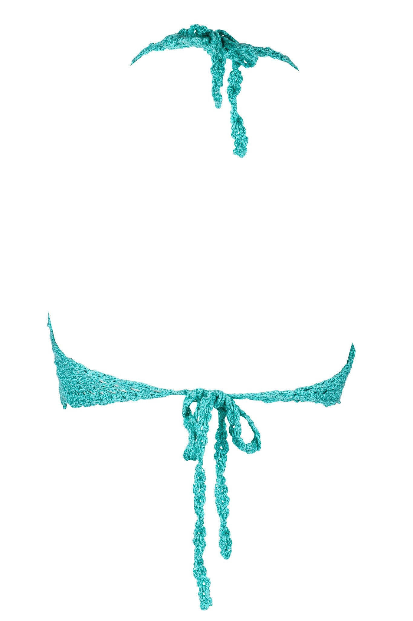 La Amatista Ecru Hand-Crocheted Bikini Top