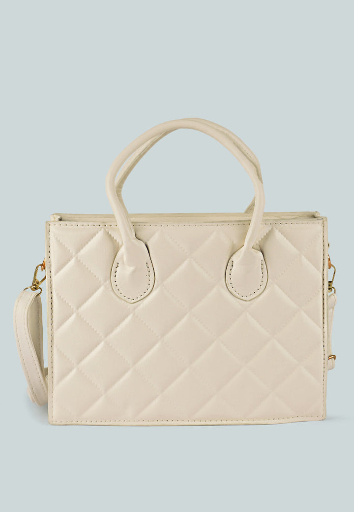 Quilted Structure Hand Bag