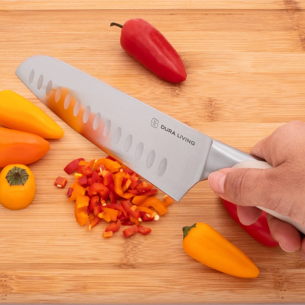Elite 7 Inch Santoku Knife | Cream