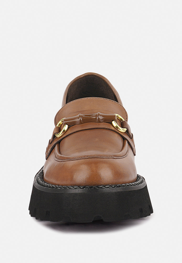 Cheviot Chunky Leather Loafers