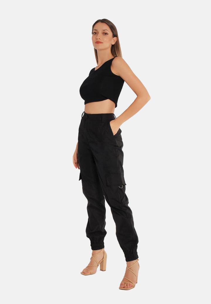 High Waist Cargo Pants