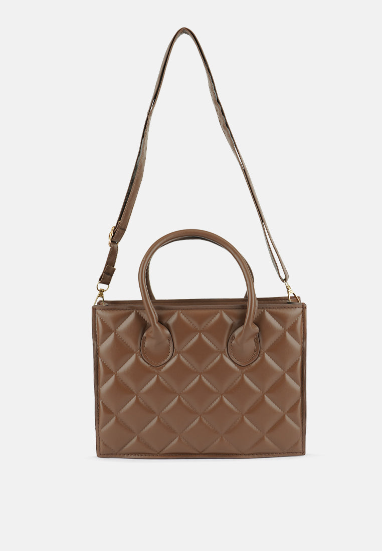 Quilted Structure Hand Bag