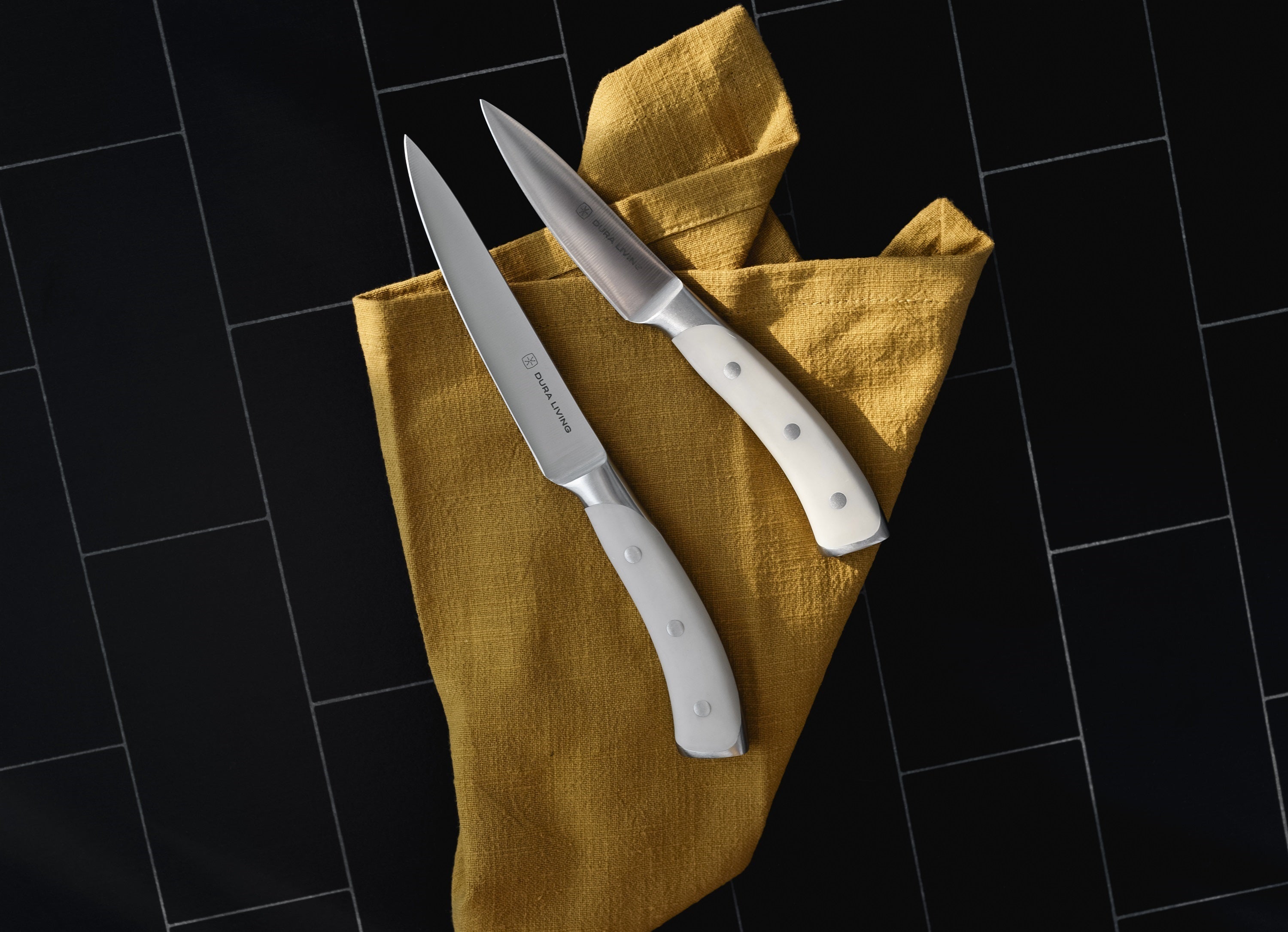 Elite 2-Piece Kitchen Knife Set | Cream