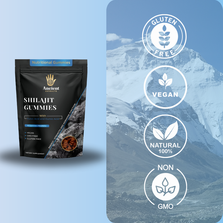 Shilajit Gummies Blueberry Flavour