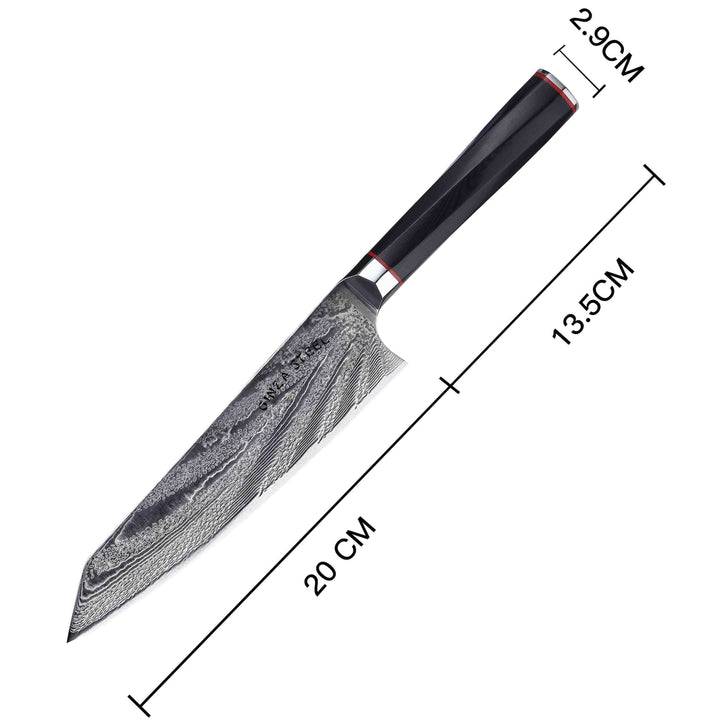 KATANA 20 Chef Knife 8" Damascus VG10 Steel 67 Layer G10 Handle
