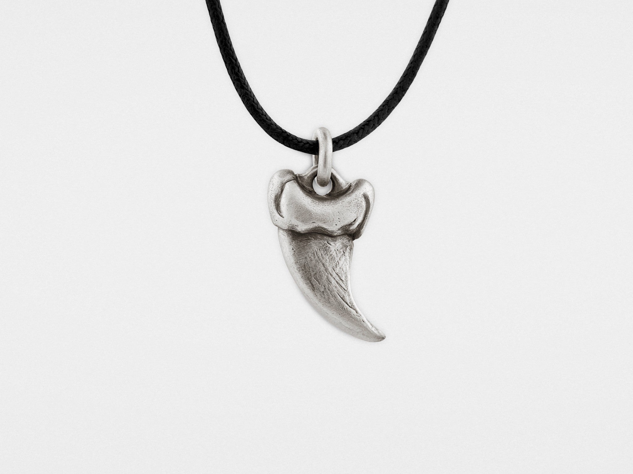 Small Bear Claw Pendant in Sterling Silver