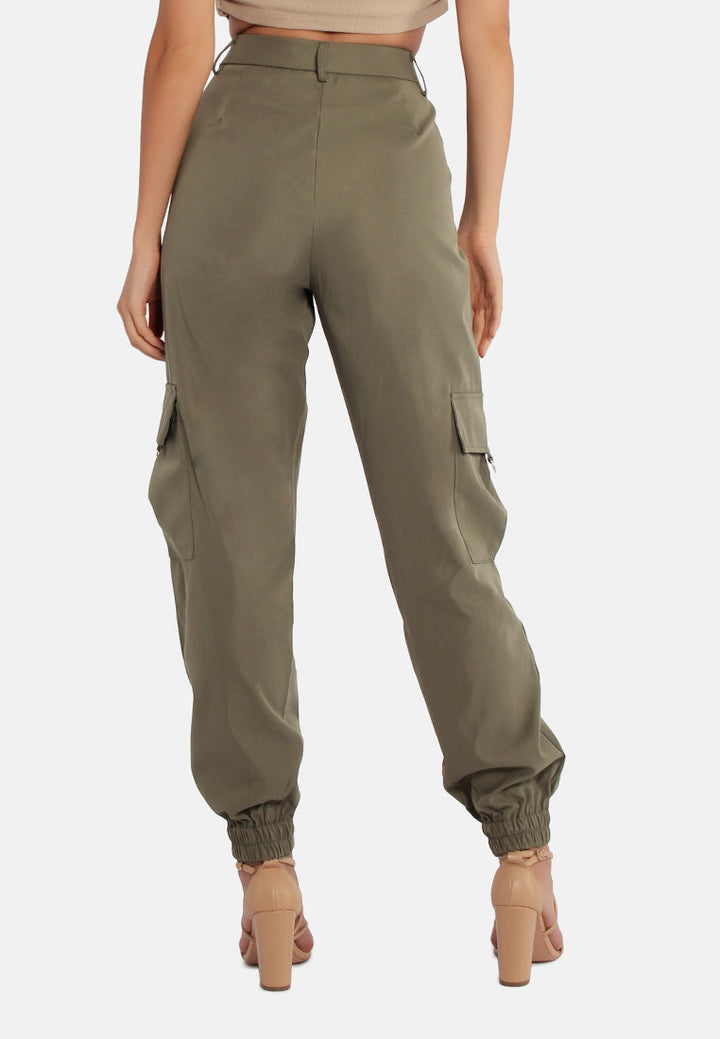 High Waist Cargo Pants