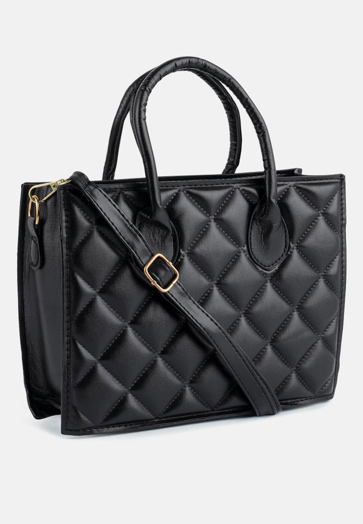 Quilted Structure Hand Bag