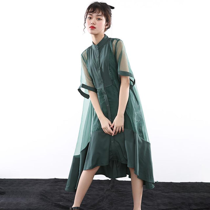 Koharu Irregular Shirt Dress