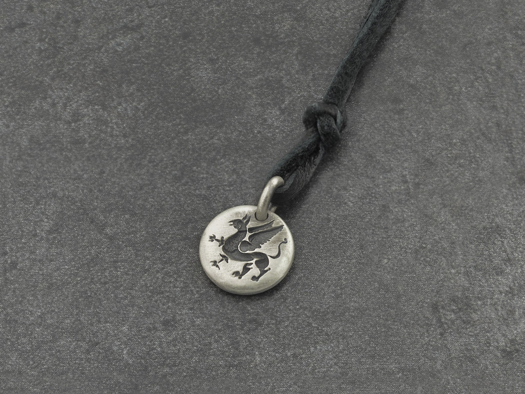Griffin Charm Pendant in Sterling Silver