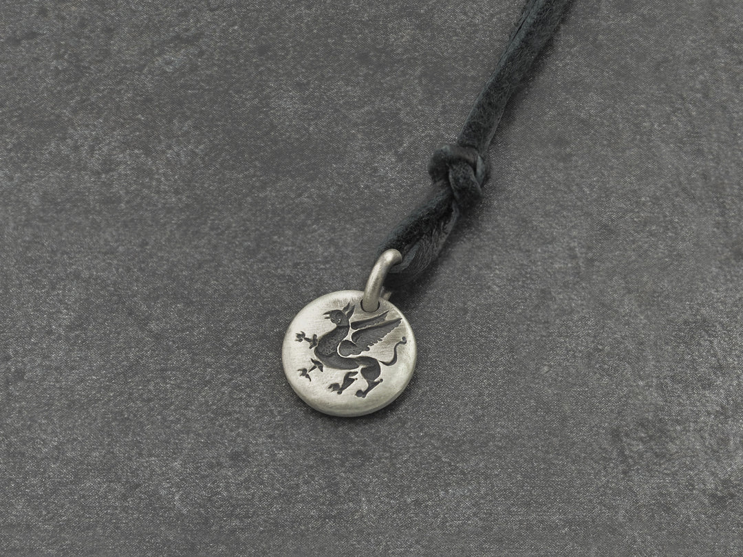 Griffin Charm Pendant in Sterling Silver