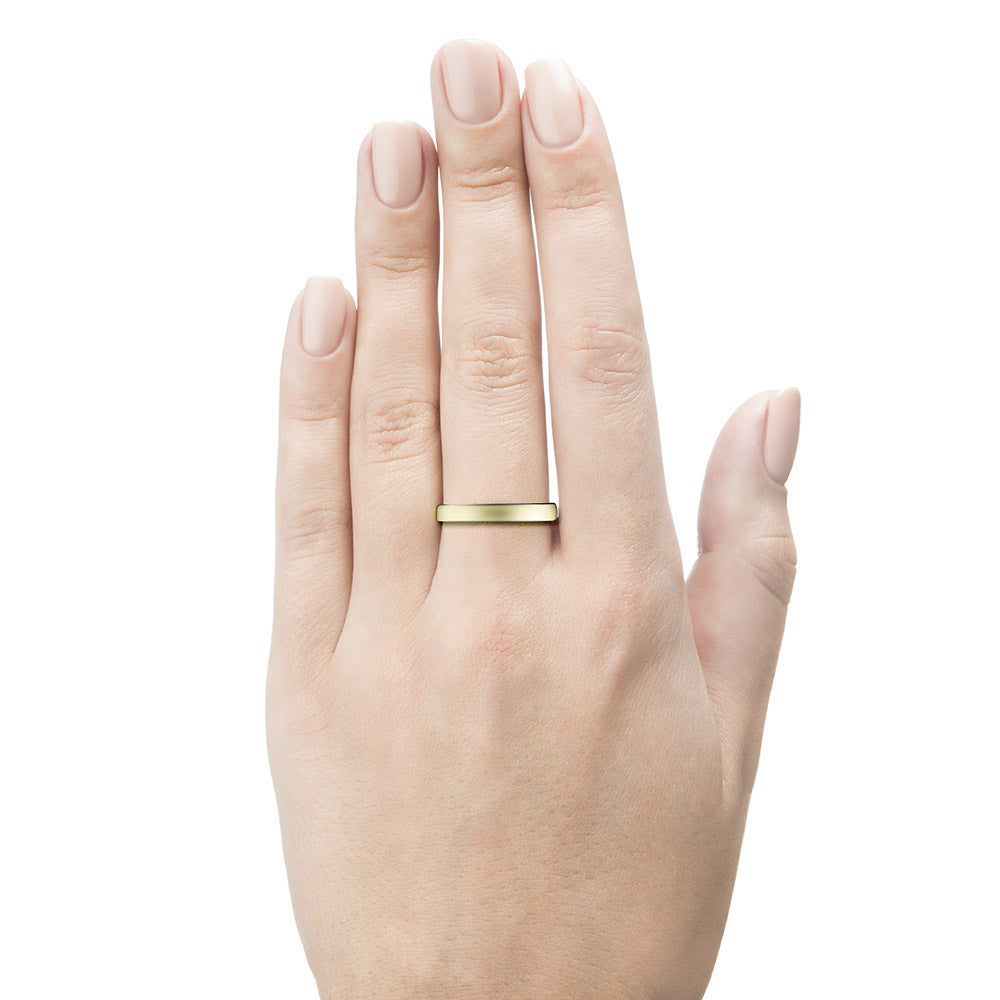 14K Yellow Gold Ring with Round-Cut Diamond 0.007 CT.TW
