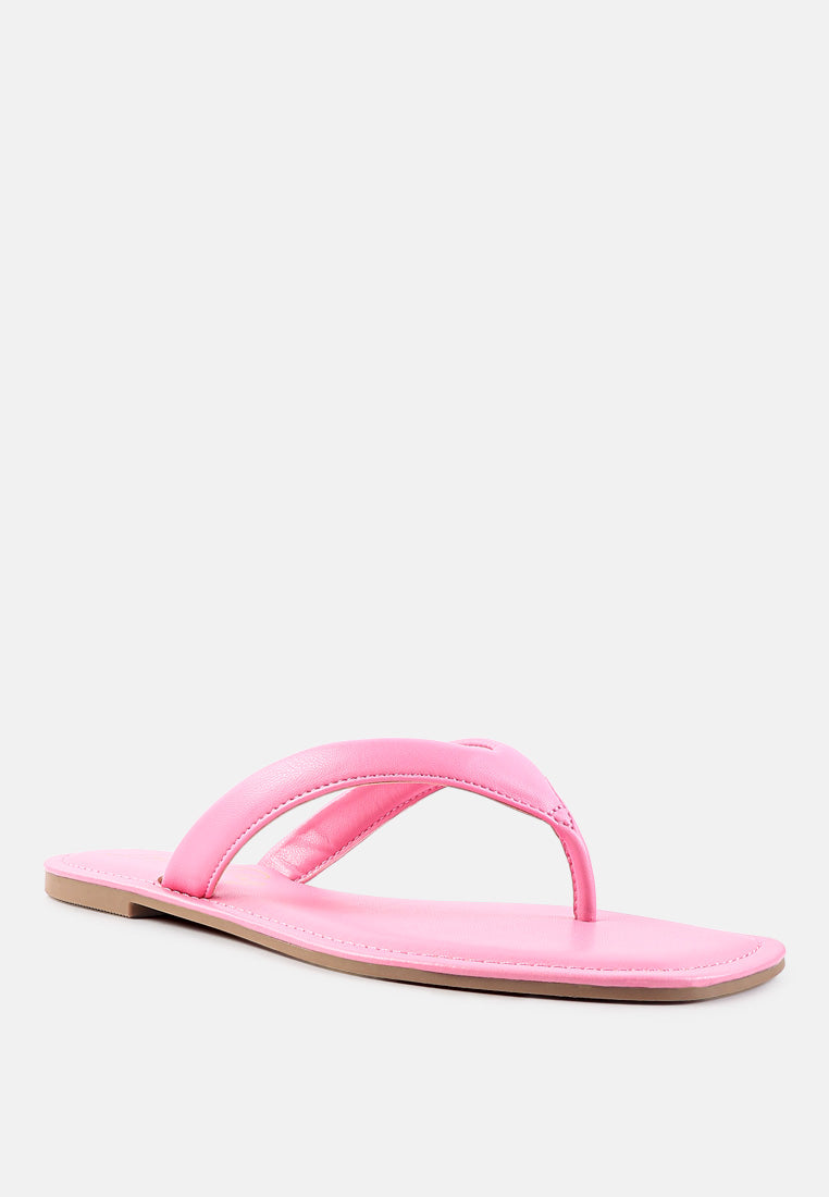 Tolpo Square Toe Thong Flats