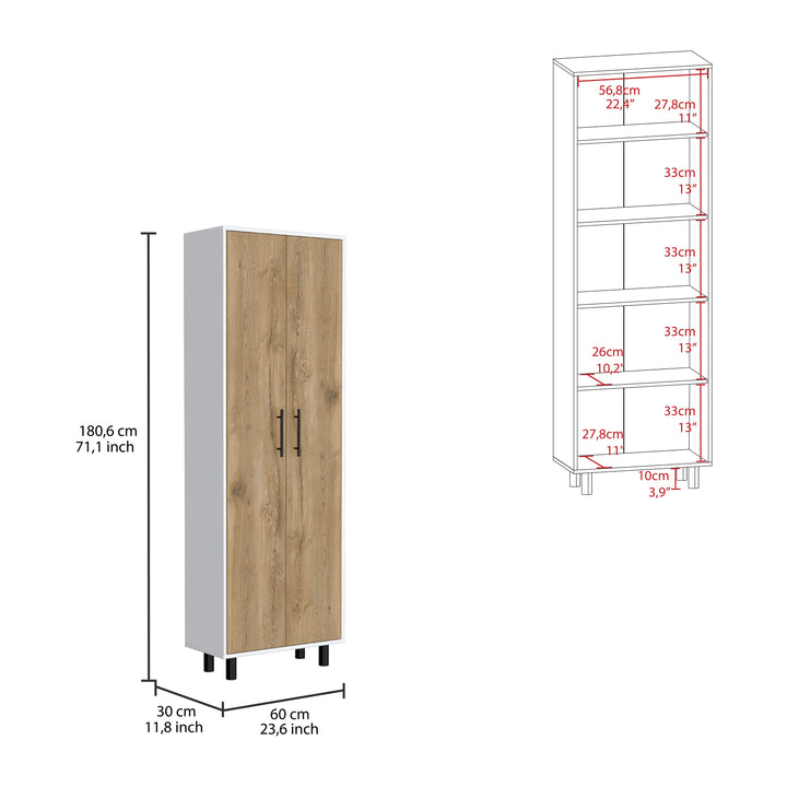 Reston 2-Piece Kitchen Set White/Light Oak