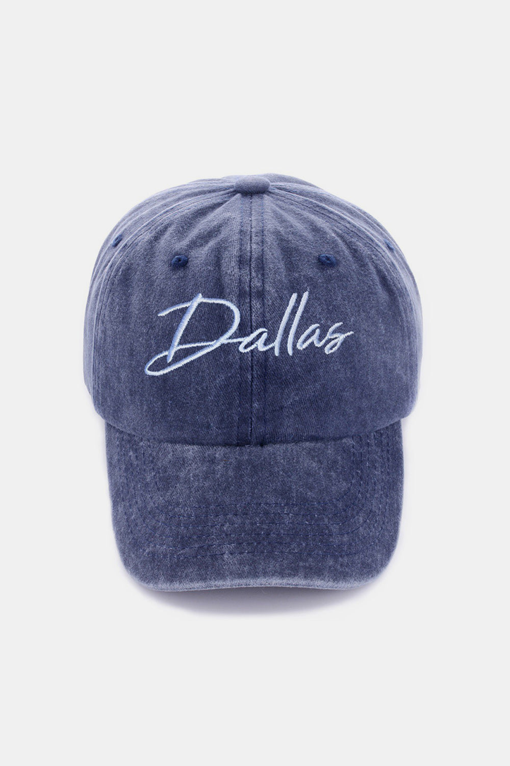 Washed Baseball Cap DALLAS Embroidered