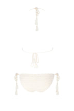 La Turquesa Ecru Hand-Crocheted Playsuits