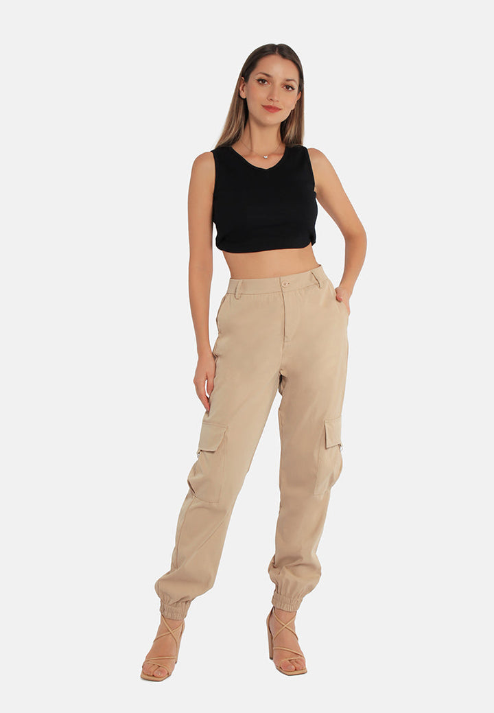 High Waist Cargo Pants