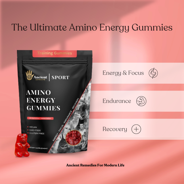 Ancient Extracts Amino Energy Gummies Watermelon Flavour (60)
