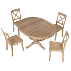 Modern Dining Table Set For 4 Round Table 4 Chairs