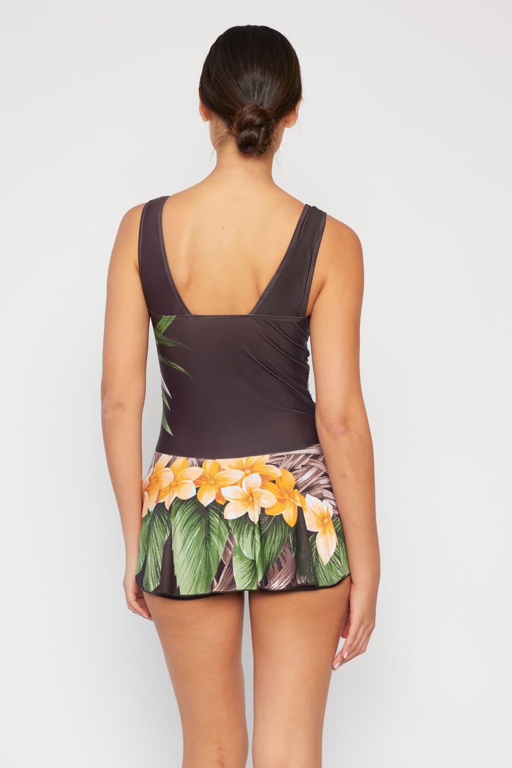 Aloha Brown Clear Waters Swim Dress