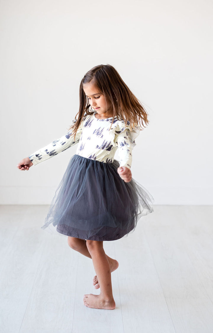 Long Sleeve Tulle Dress Sasquatch