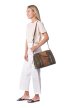 Calligraphy Green Satchel