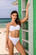 Etna Two-Piece Bikini Set in White