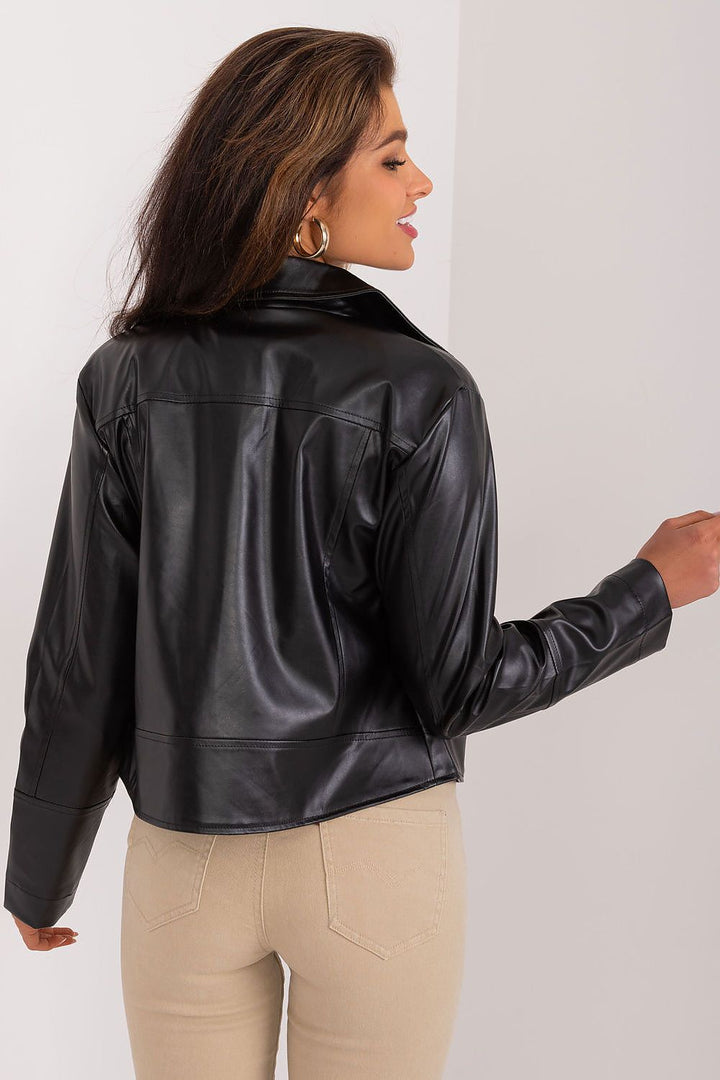 Lakerta Biker Jacket Eco-Leather Black