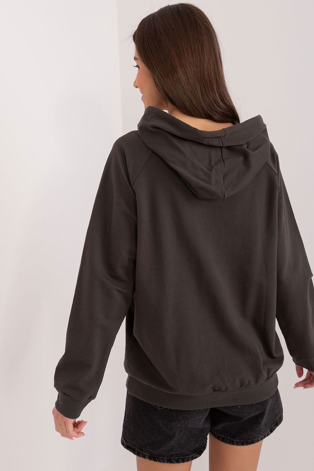 Relevance Hooded Sweatshirt with Buttons Dark Green