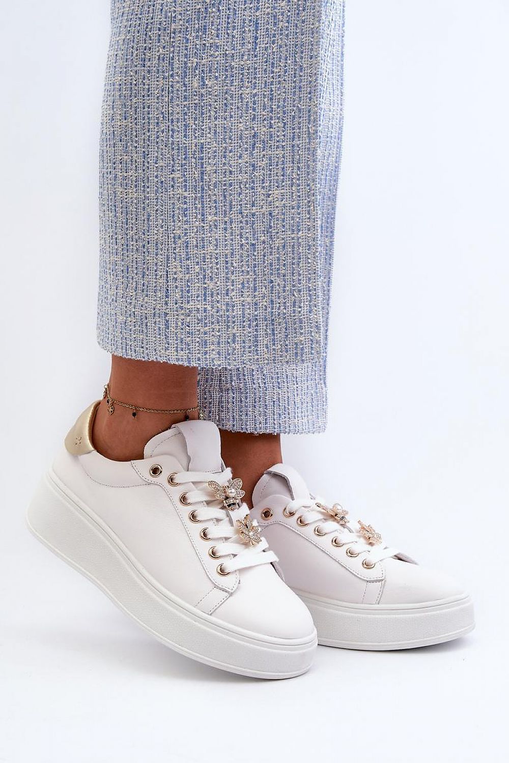 White Platform Women's Sneakers