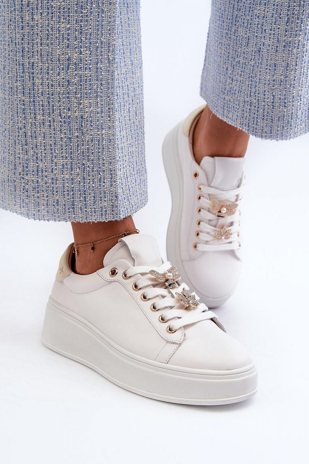 White Platform Women's Sneakers