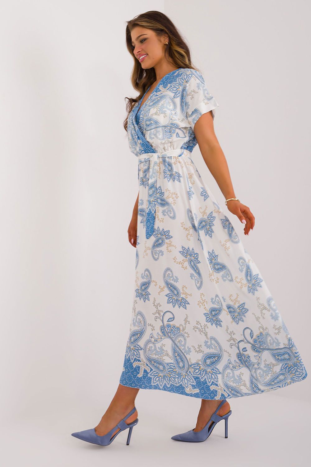 Italy Moda Summer Dress Light Blue