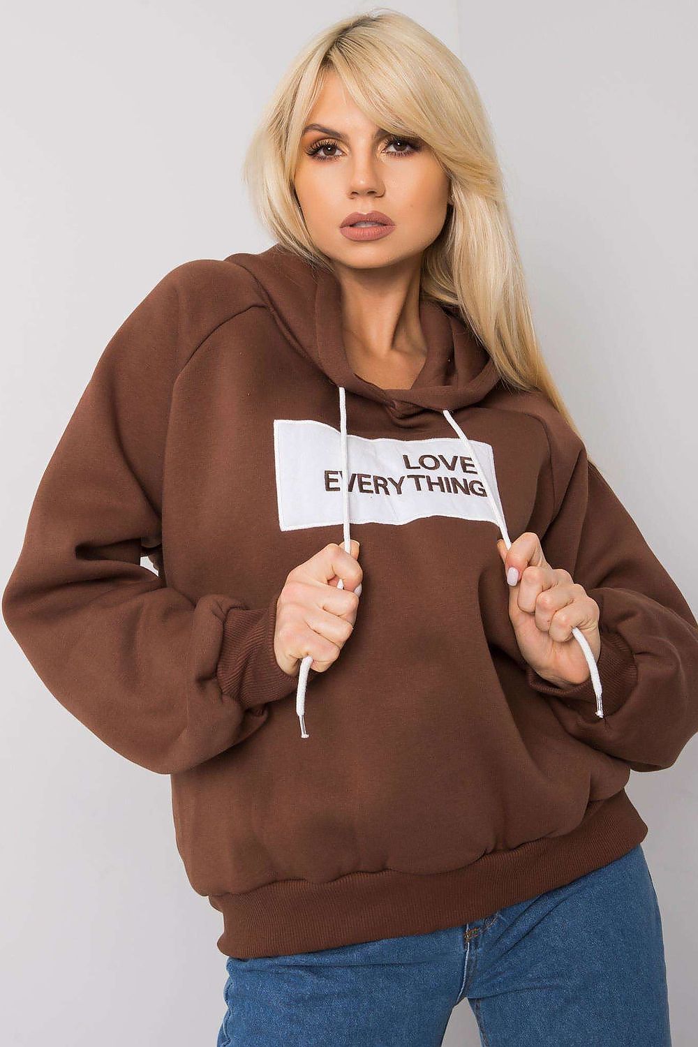 Love Everything Hoodie Brown