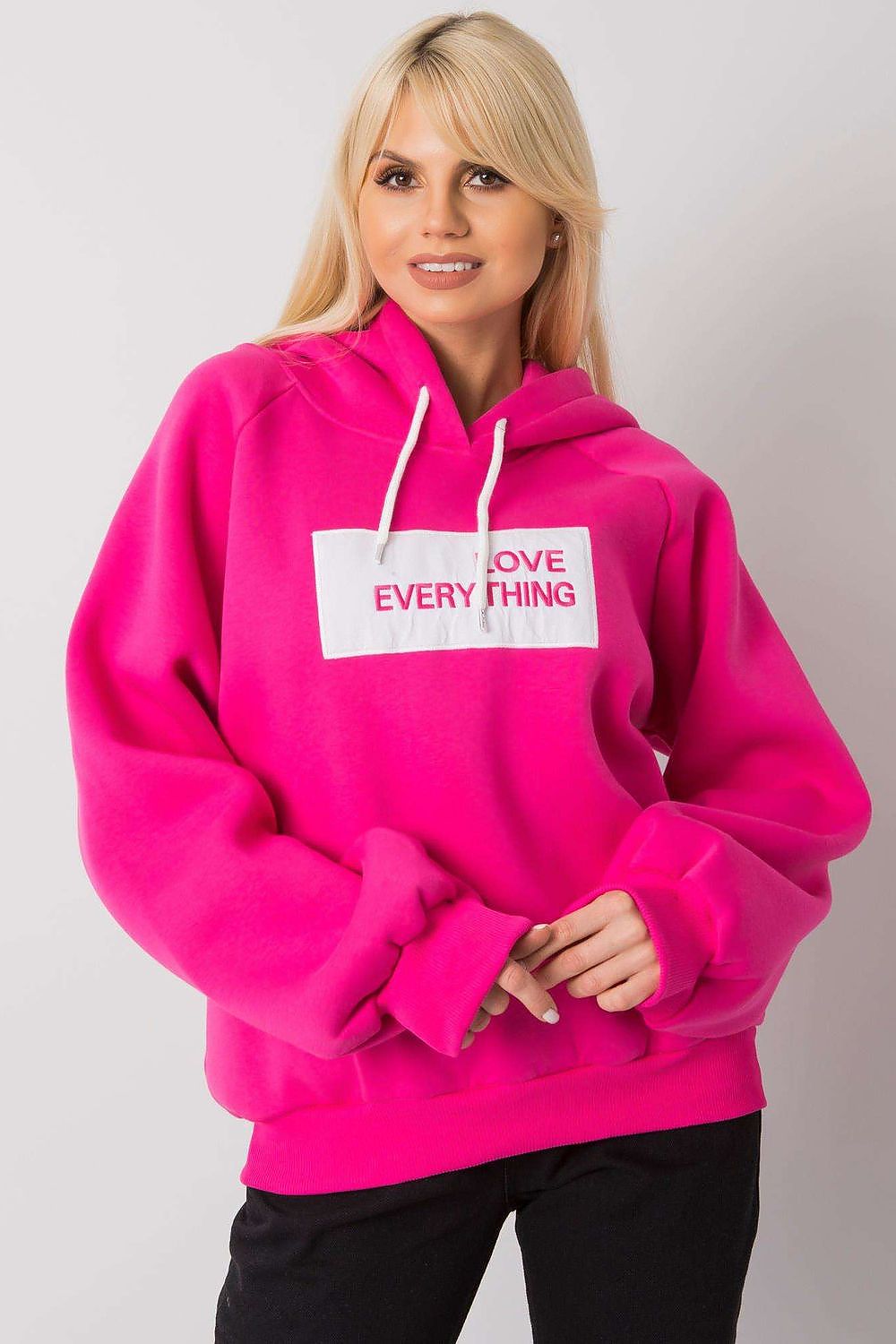 Love Everything Hoodie Pink