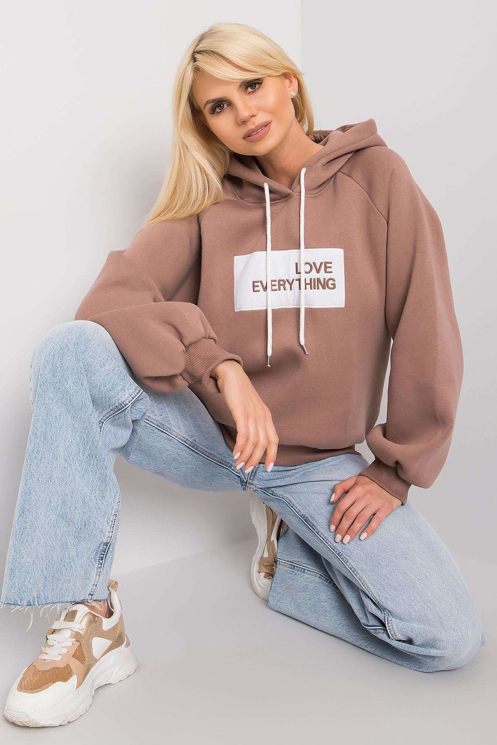 Love Everything Hoodie Brown