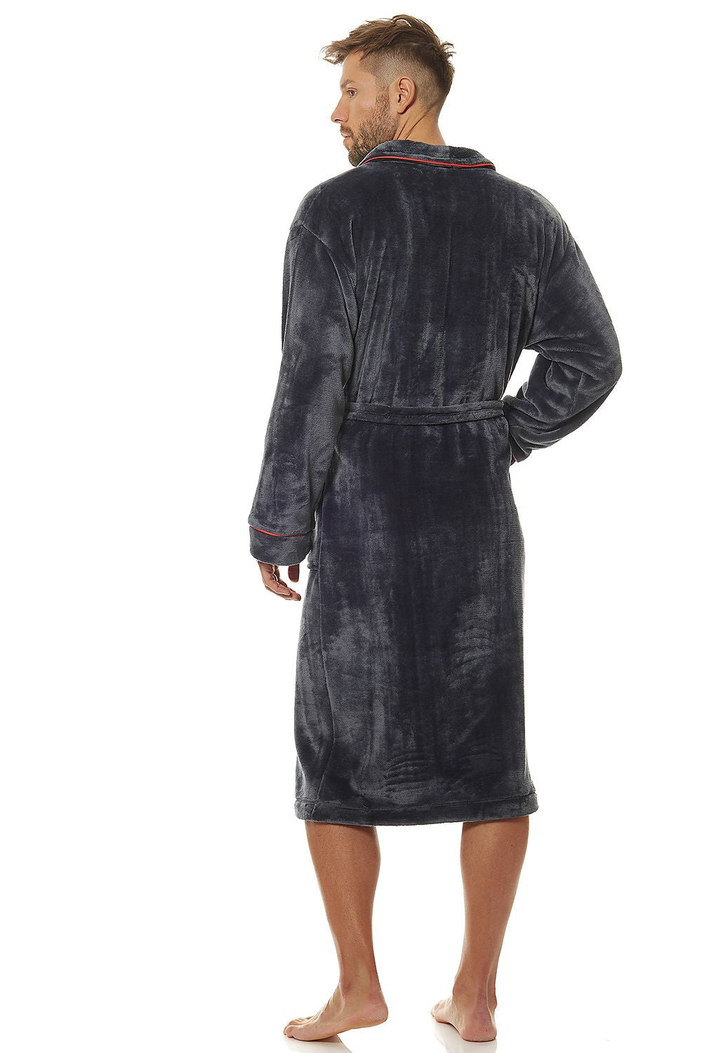 L&L Collection Bathrobe Dark Grey