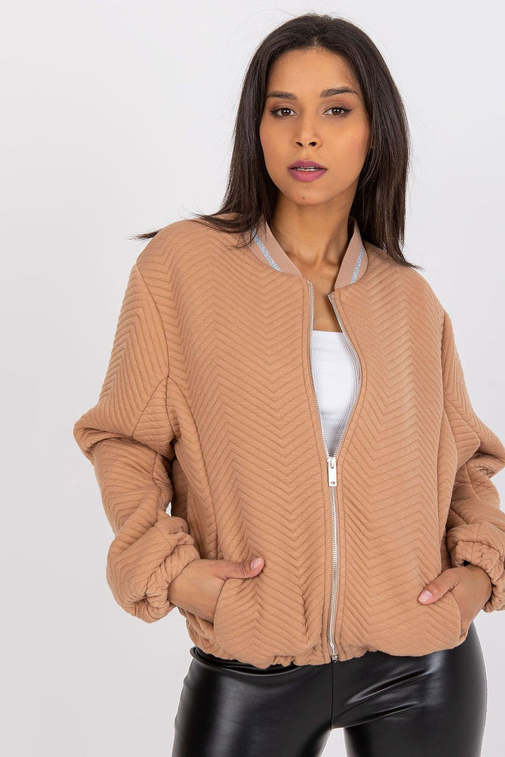 Rue Paris Bomber Jacket Camel