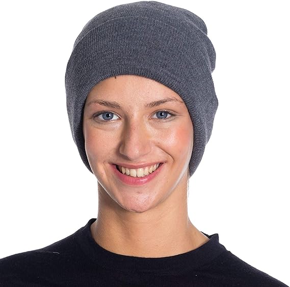 Acrylic Beanies for Women Soft Warm Knitted Winter Beanie Hat