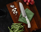 Elite 7 Inch Santoku Knife | Cream